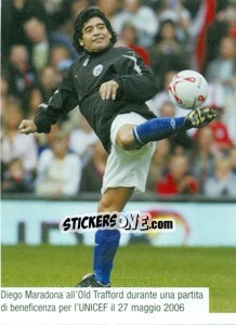 Sticker Maradona Nel Prepartita Unicef - Maradona Il Più Grande n. 297 - Preziosi