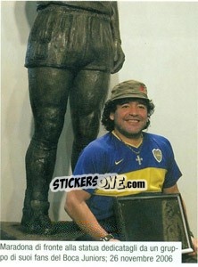 Sticker Maradona In Relax Con La Maglia Del Boca - Maradona Il Più Grande n. 298 - Preziosi