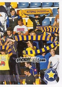 Sticker Asteras Tripoli Fans - Superleague Greca 2014-2015 n. 6 - Panini