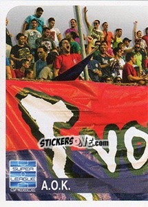 Sticker A.O.K. Fans - Superleague Greca 2014-2015 n. 20 - Panini