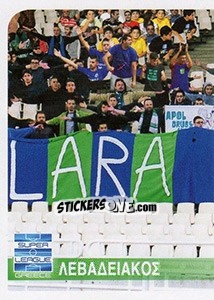 Sticker Levadiakos Fans - Superleague Ελλάδα 2014-2015 - Panini