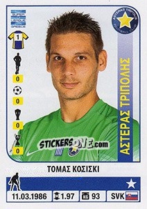 Sticker Tomas Kosicky - Superleague Ελλάδα 2014-2015 - Panini