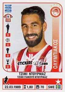 Figurina Jimmy Durmaz - Superleague Ελλάδα 2014-2015 - Panini