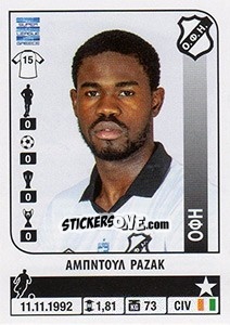 Sticker Abdul Razak - Superleague Greca 2014-2015 n. 269 - Panini