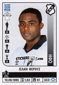 Sticker Islam Feruz - Superleague Greca 2014-2015 n. 276 - Panini