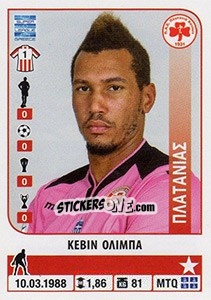 Figurina Kevin Olimpa - Superleague Greca 2014-2015 n. 412 - Panini
