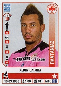 Sticker Kevin Olimpa - Superleague Ελλάδα 2014-2015 - Panini