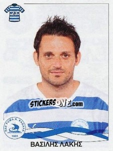 Sticker Lakis Vasilis - Superleague Ελλάδα 2009-2010 n. 185 - Panini