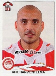 Sticker Ledesma Cristian - Superleague Ελλάδα 2009-2010 - Panini