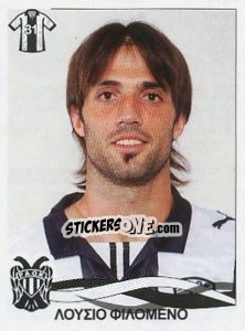 Cromo Filomeno Lucio - Superleague Ελλάδα 2009-2010 - Panini