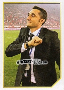 Sticker Ernesto Valverde (Star of the Bench) - Superleague Ελλάδα 2012-2013 - Panini