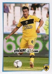 Sticker Giorgos Katidis (AEK) - Superleague Ελλάδα 2012-2013 - Panini