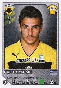 Sticker Giorgos Katidis - Superleague Ελλάδα 2012-2013 n. 38 - Panini