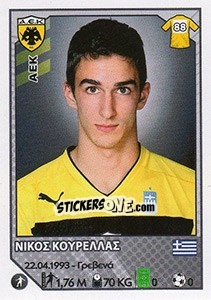 Figurina Nikos Kourelas - Superleague Ελλάδα 2012-2013 - Panini