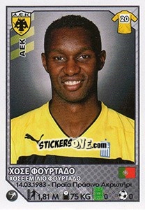 Sticker Jose Furtado - Superleague Ελλάδα 2012-2013 - Panini