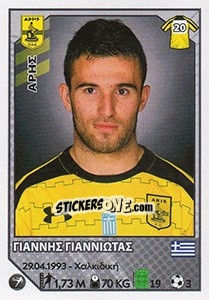 Figurina Giannis Gianniotas - Superleague Ελλάδα 2012-2013 - Panini