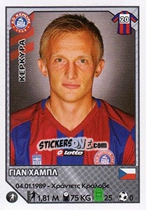 Sticker Jan Hable - Superleague Ελλάδα 2012-2013 - Panini