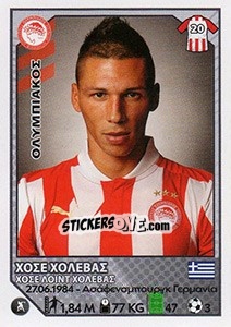 Sticker Jose Holebas - Superleague Ελλάδα 2012-2013 - Panini