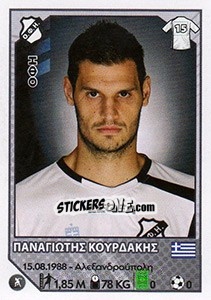 Sticker Panagiotis Kourdakis - Superleague Ελλάδα 2012-2013 n. 210 - Panini