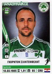 Sticker Gordon Schildenfeld - Superleague Ελλάδα 2013-2014 - Panini