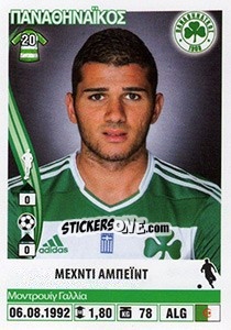 Sticker Mehdi Abeid - Superleague Ελλάδα 2013-2014 - Panini