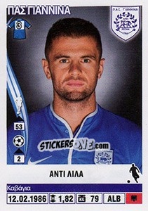 Figurina Andi Lila - Superleague Ελλάδα 2013-2014 - Panini