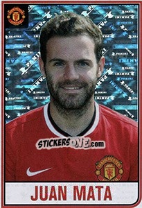 Sticker Juan Mata - Manchester United 2014-2015 n. 42 - Panini