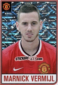 Figurina Marnick Vermijl - Manchester United 2014-2015 n. 156 - Panini