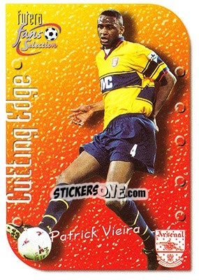 Cromo Patrick Vieira - Arsenal Fans' Selection 1999 - Futera