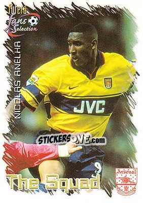 Cromo Nicolas Anelka - Arsenal Fans' Selection 1999 - Futera