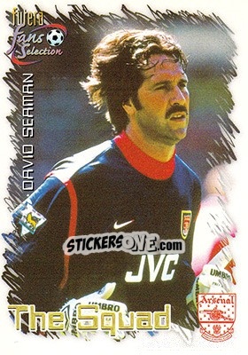 Sticker David Seaman - Arsenal Fans' Selection 1999 n. 14 - Futera