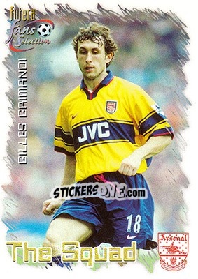 Cromo Gilles Grimandi - Arsenal Fans' Selection 1999 - Futera