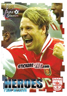 Figurina Paul Merson - Arsenal Fans' Selection 1999 - Futera