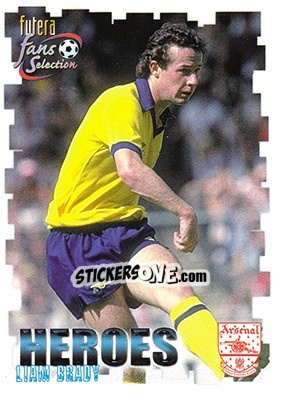 Sticker Liam Brady - Arsenal Fans' Selection 1999 - Futera