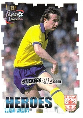 Sticker Liam Brady - Arsenal Fans' Selection 1999 n. 60 - Futera