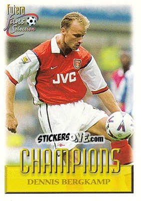 Cromo Dennis Bergkamp - Arsenal Fans' Selection 1999 - Futera
