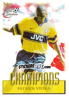 Sticker Patrick Vieira - Arsenal Fans' Selection 1999 - Futera