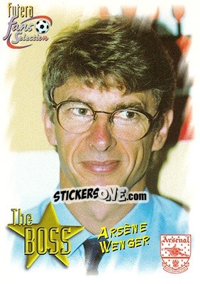 Sticker Arsene Wenger - Arsenal Fans' Selection 1999 - Futera