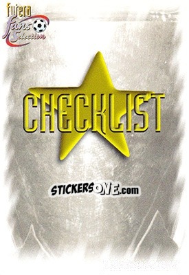 Sticker Checklist - Arsenal Fans' Selection 1999 n. 99 - Futera