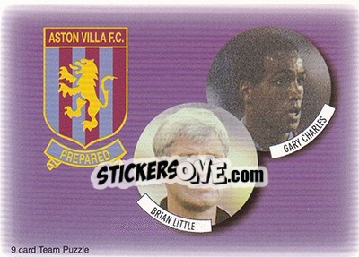 Cromo Simon Grayson / Sasa Curcic / Riccardo Scimeca - Aston Villa Fans' Selection 1998 - Futera