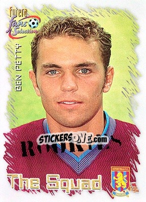 Sticker Ben Petty - Aston Villa Fans' Selection 1999 - Futera