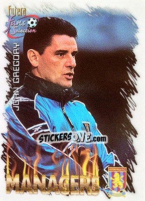 Sticker John Gregory - Aston Villa Fans' Selection 1999 - Futera
