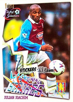 Sticker Julian Joachim - Aston Villa Fans' Selection 1999 n. 68 - Futera