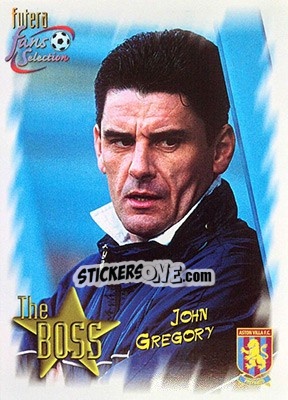 Figurina John Gregory - Aston Villa Fans' Selection 1999 n. 96 - Futera