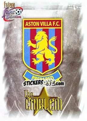 Sticker Emblem - Aston Villa Fans' Selection 1999 - Futera