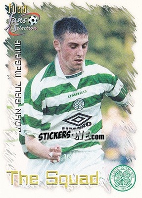 Sticker John Paul McBride - Celtic Fans' Selection 1999 - Futera