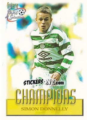 Cromo Simon Donnelly - Celtic Fans' Selection 1999 - Futera
