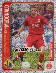 Sticker Gary McDonald - Scottish Premier League 2009-2010 n. 21 - Panini