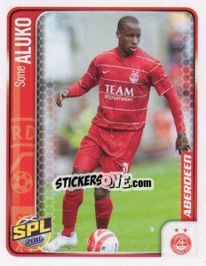 Sticker Sone Aluko - Scottish Premier League 2009-2010 n. 25 - Panini