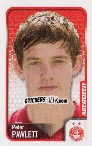 Figurina Peter Pawlett - Scottish Premier League 2009-2010 - Panini